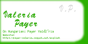 valeria payer business card